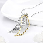 925 Sterling Silver Wing of Angel Necklace