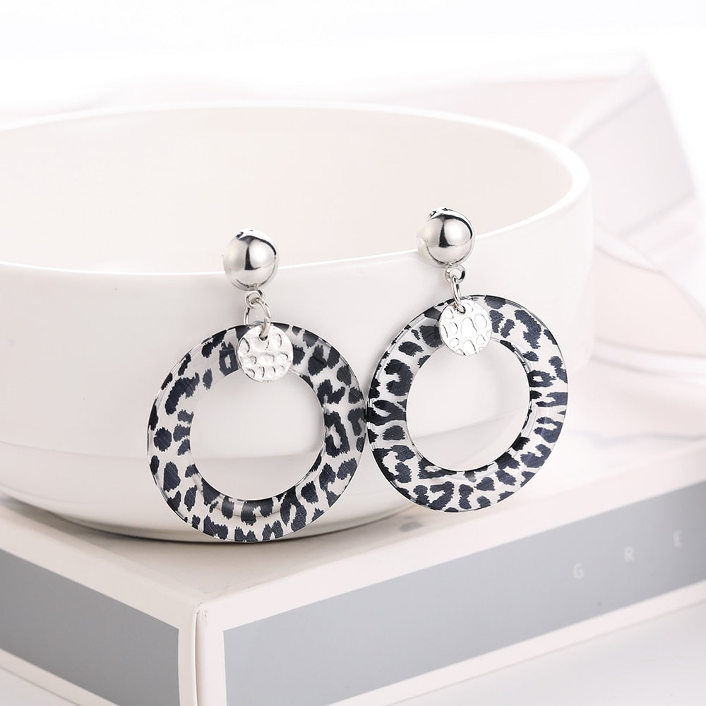 Circle Drop Earrings