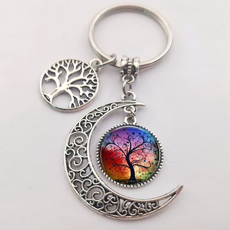 Tree of life statement keychain