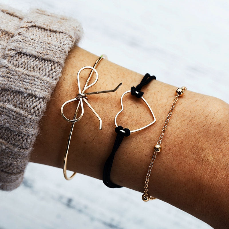 Bohemian Black Rope Chain Bracelet