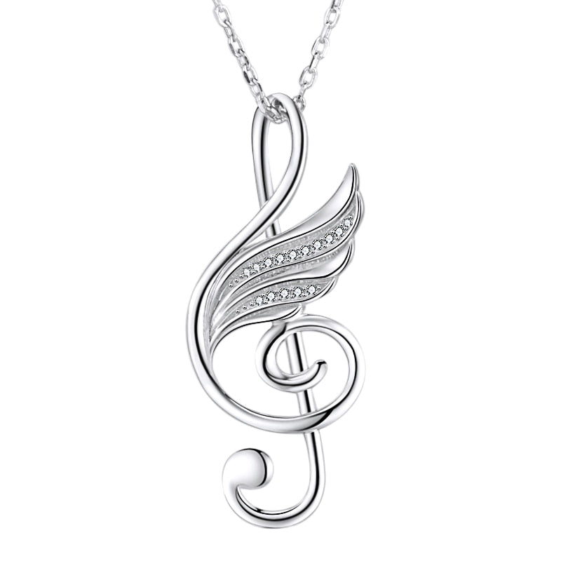 925 Sterling Silver Wing of Angel Necklace