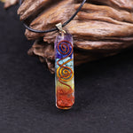 7 Chakra Energy Rainbow Crystal Pendant