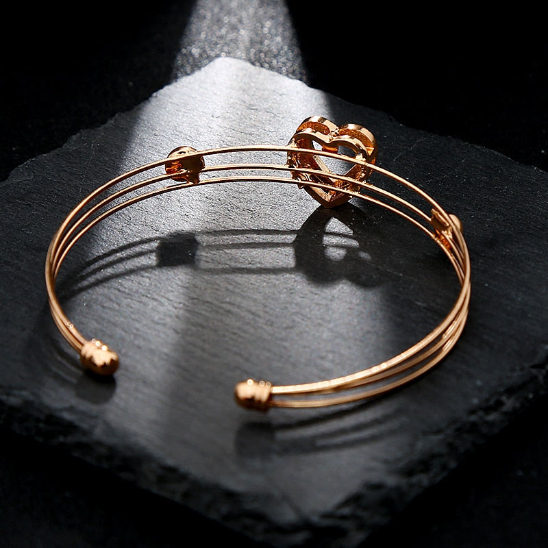Anniversary Wedding Necklace Earrings Bangle Ring Set