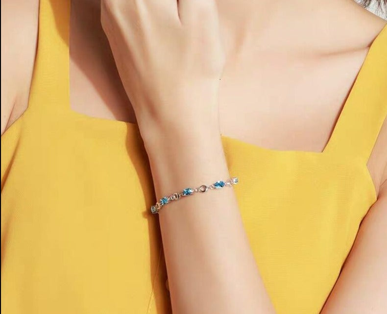 Silver 925 Jewelry Topaz Bracelets