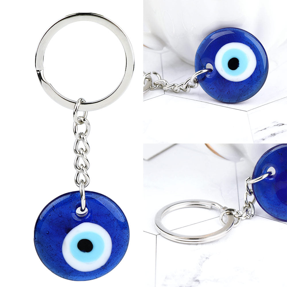 Turkish Greek Blue Eye Charm Pendant Keychain