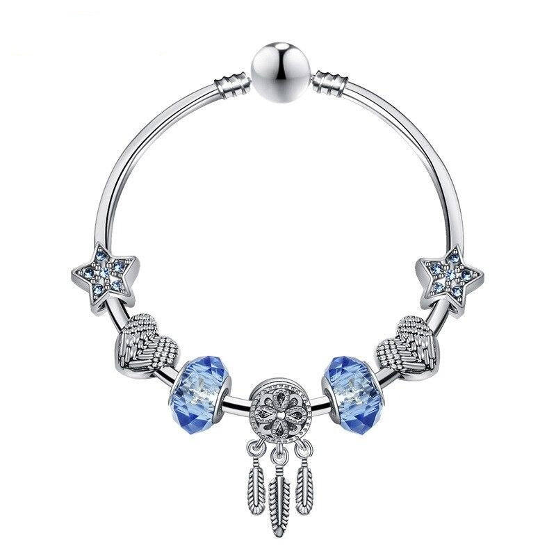 Dream Catcher Pendant Charm Bracelet