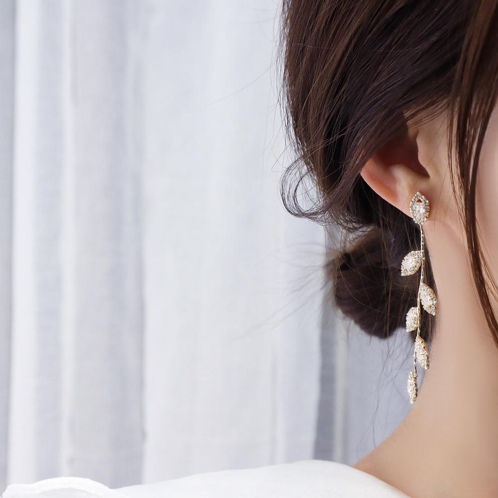 Real Gold Plated Leaves Earring