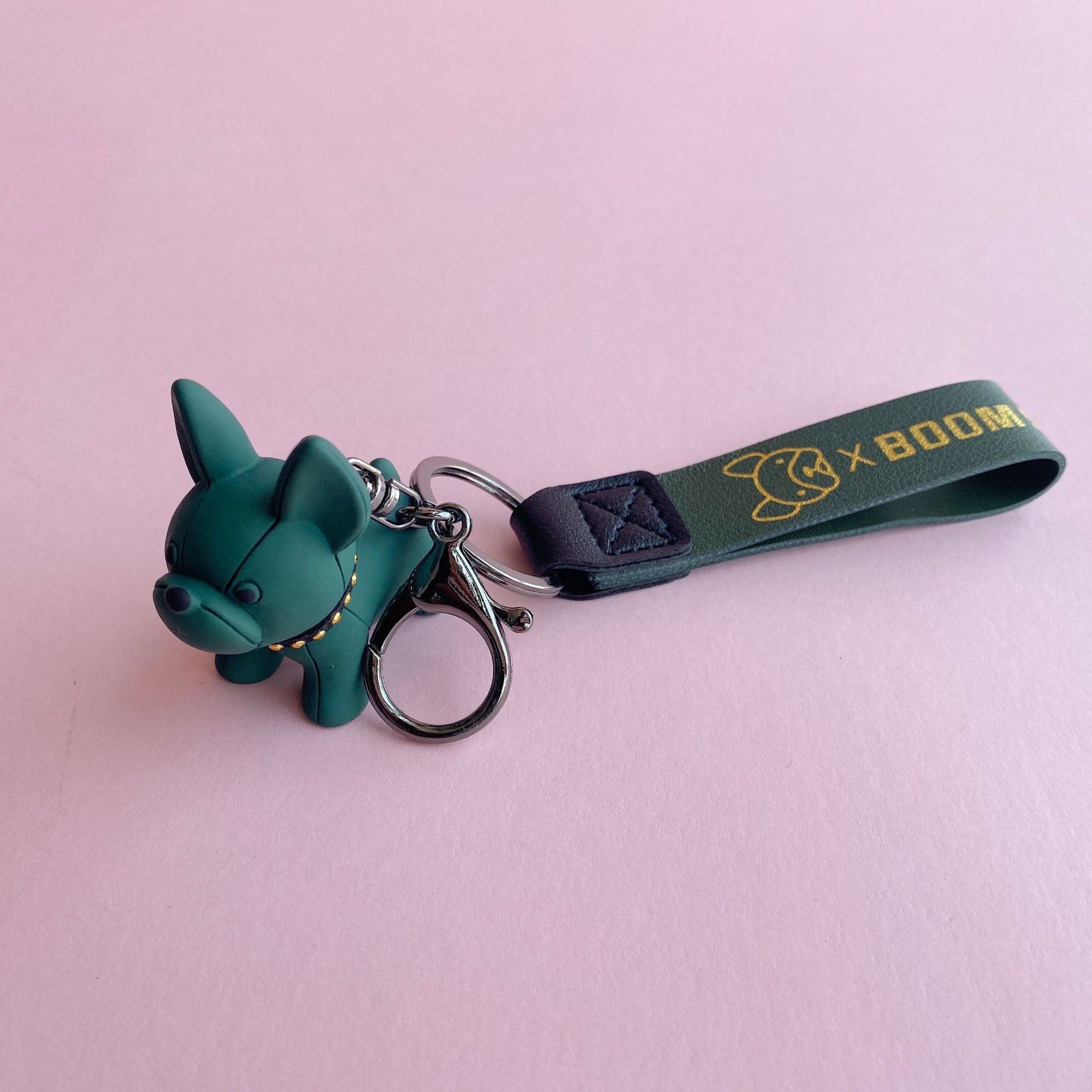 Cartoon Method Fighting Dog Keychains