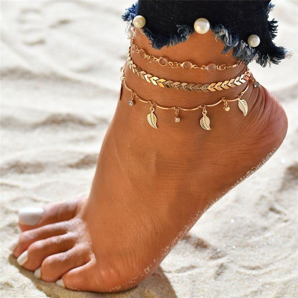 Vintage Beach Foot Anklet For Women