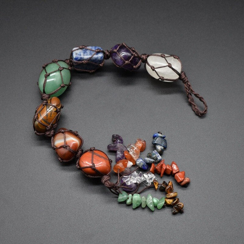 Natural Stone Car Dangle Keychain
