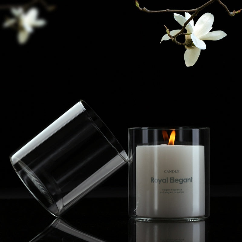 Romantic Wedding Scented Candle Glass Jar