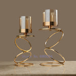 Nordic Creative Retro Gold Candlestick