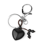  Pink Quartz Tiger Eye Keyring
