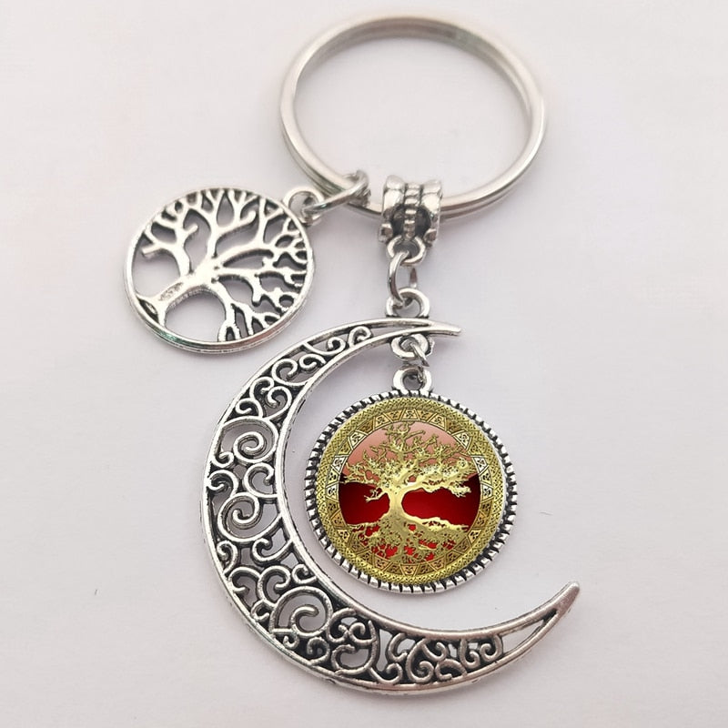 Tree of life statement keychain