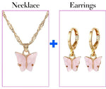 Fashion Crystal Jewelry Set Zircon Necklace Earrings Set