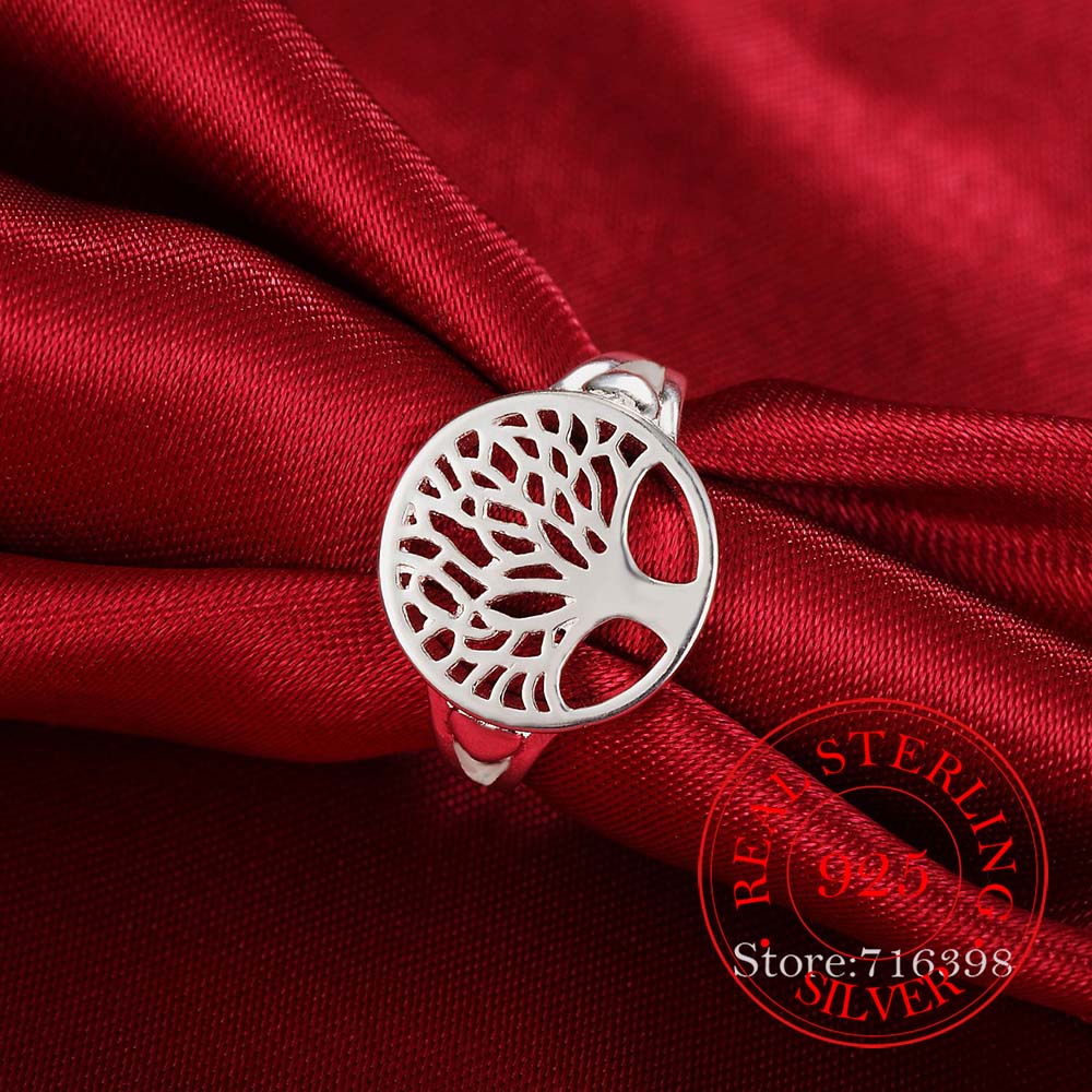 925 Sterling Silver Rings Tree of Life Classic