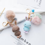 Luxury Lucky Rabbit Fur Keychain Keyring