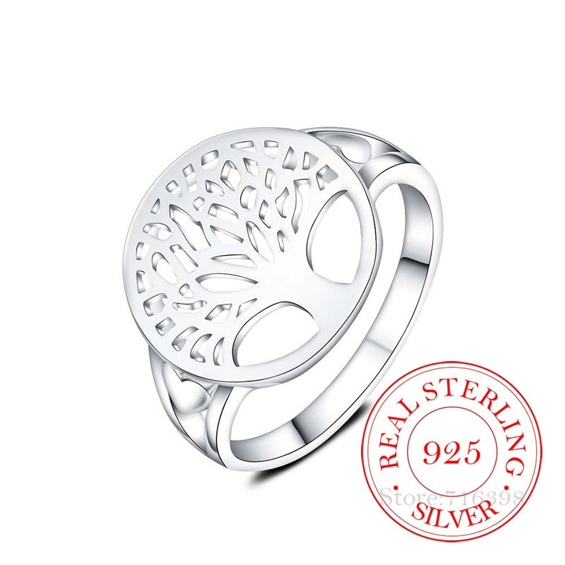925 Sterling Silver Rings Tree of Life Classic