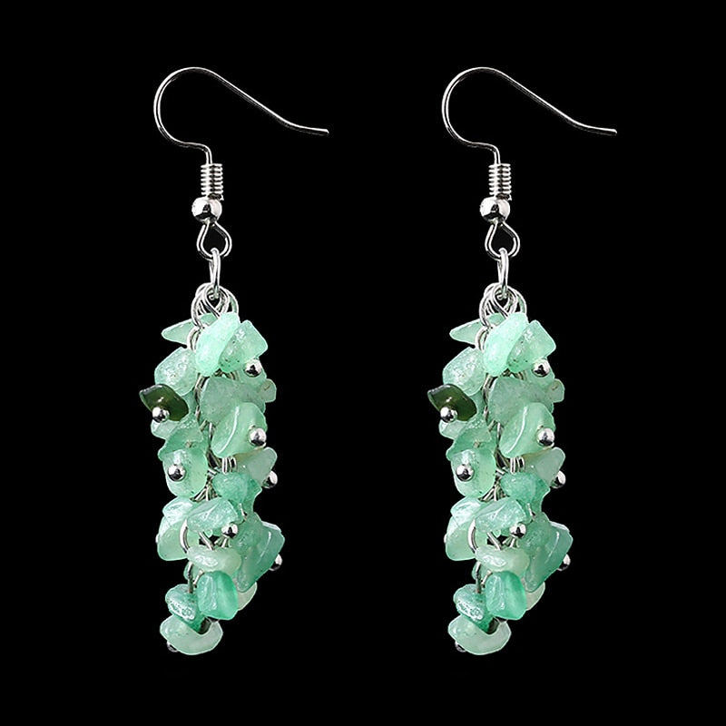 Beads Crystal Stone Pendants Earrings