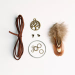 Tree Of Life Mini Dreamcatcher Handmade Dream Catcher Net With Feather Decoration