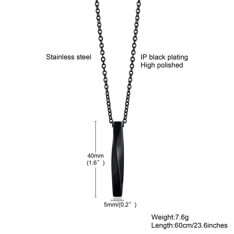 Vnox Mobius Pendant for Men Women