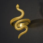 Double Head Snake Adjustable Rings