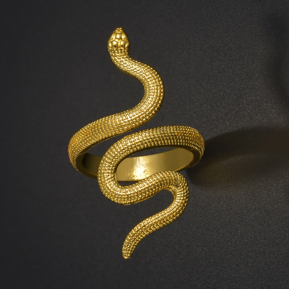 Double Head Snake Adjustable Rings