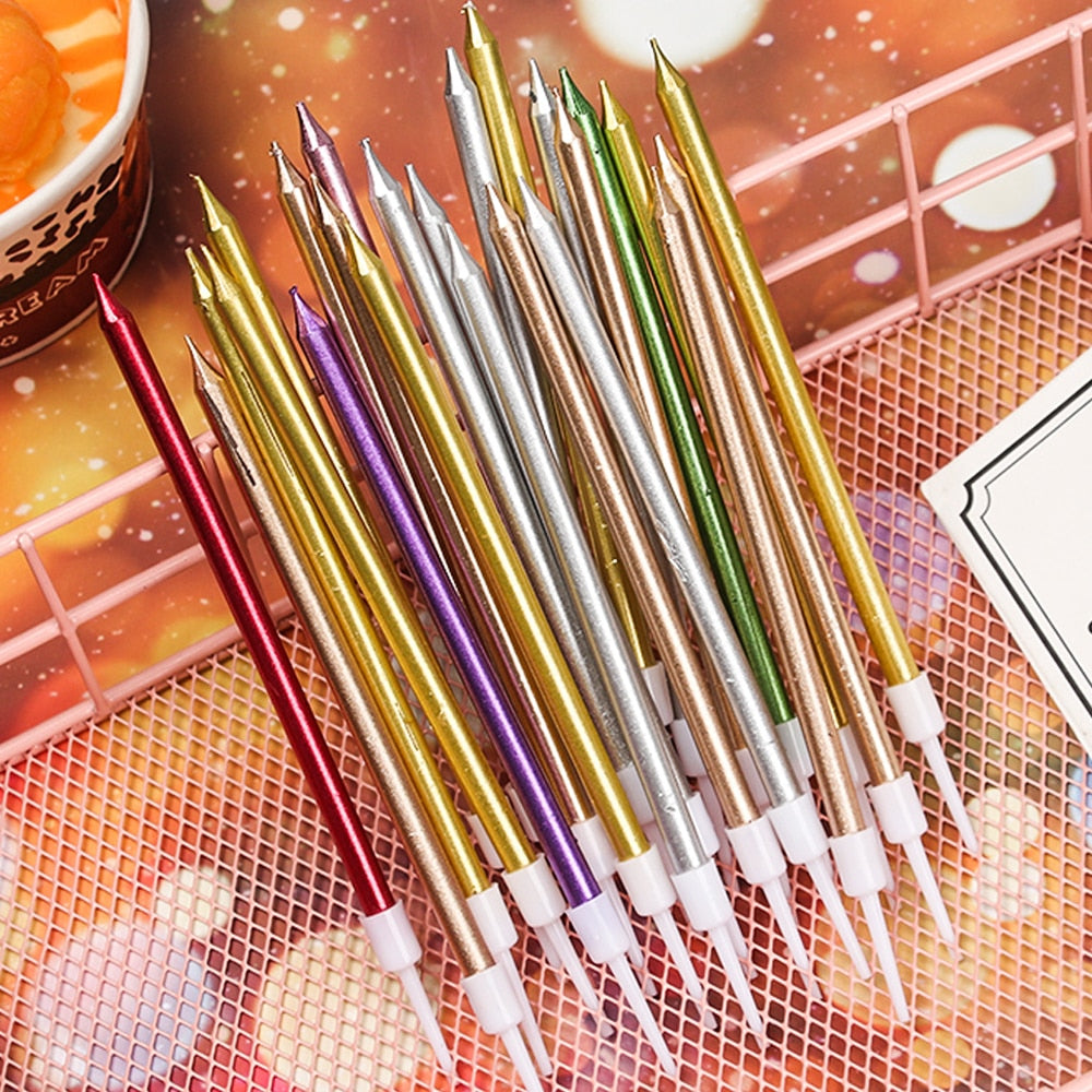 Multi Color Long Pencil Candles