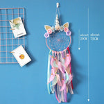 Unicorn Flying Feather Dreamcatcher