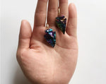 Female Elegant Colorful Raw Tourmaline Arrowhead Earrings