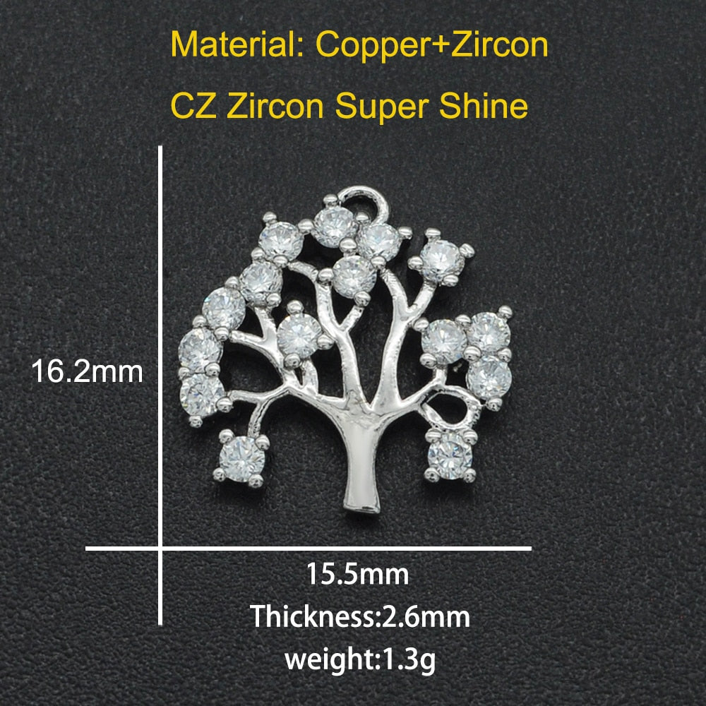 CZ Charms Cactus Necklace Pendant Accessories