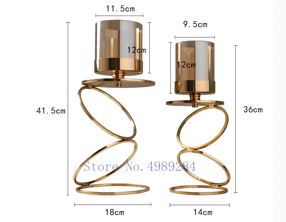 Nordic Creative Retro Gold Candlestick