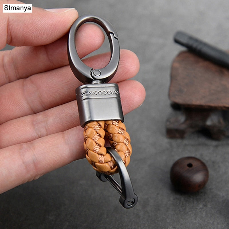 hand-woven leather Car Key Ring