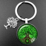 Crystal Glass Tree of Life Keychain