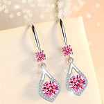 Boho Female Blue Water Drop Earrings