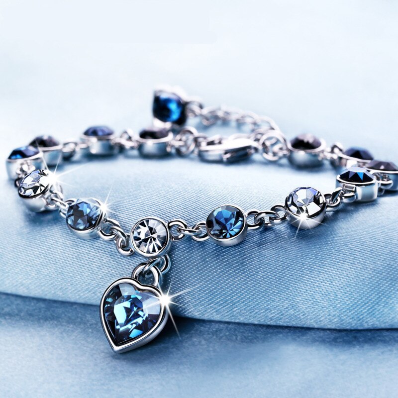 925 Sterling Silver Heart Bracelets