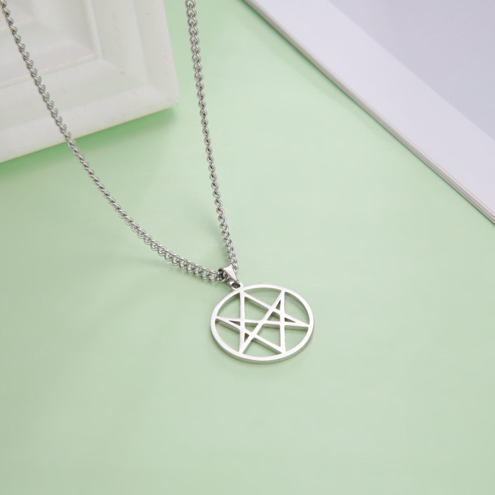 Unicursal Hexagram Religious Symbol Geometry Amulet Pendant