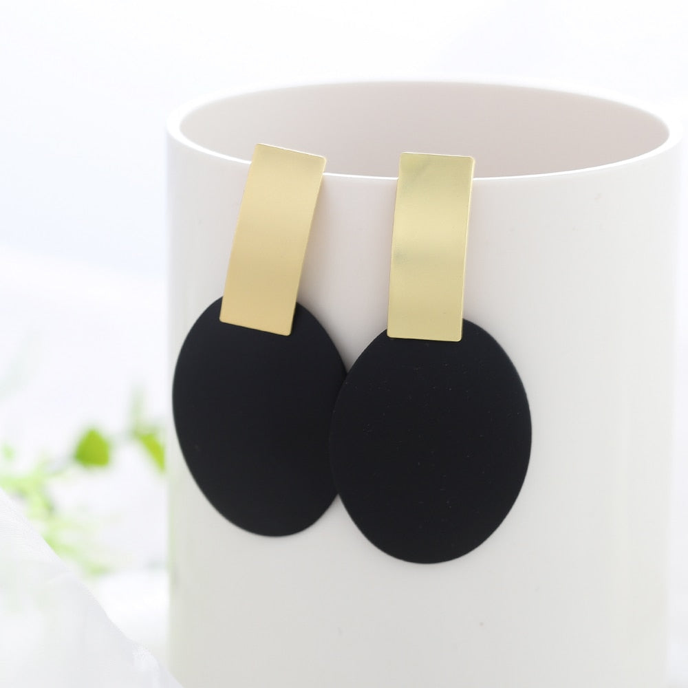 Circle Drop Earrings