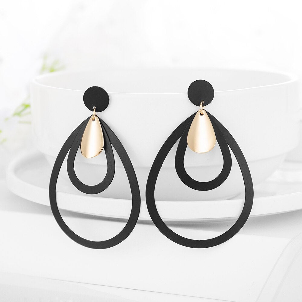 Circle Drop Earrings