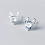 Crystal Deer Stud Earrings