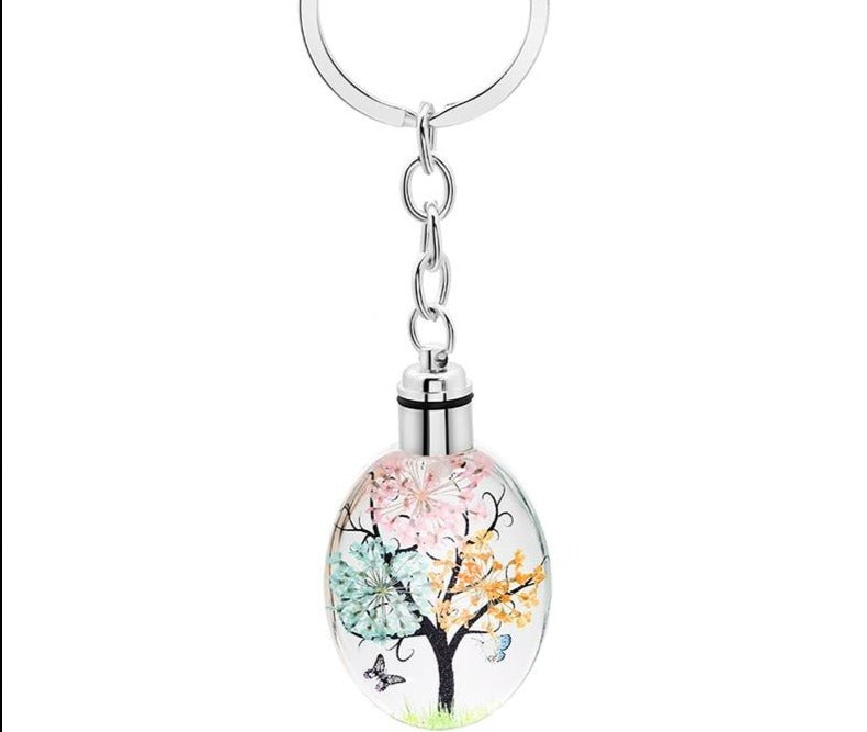 Silver Color Tree Keyring