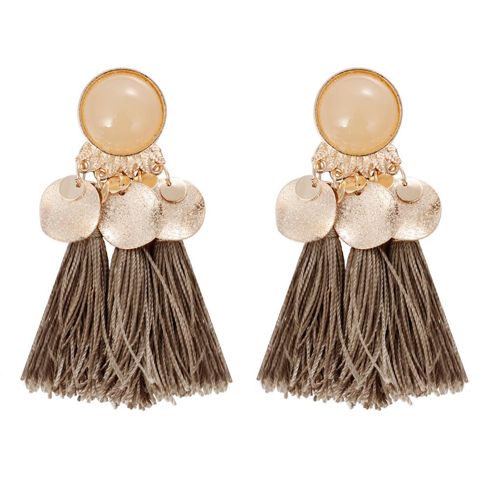 Feather Style Ethnic Boho Big Dangle Earring