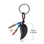 7 Chakras Natural Healing Crystal Keychain