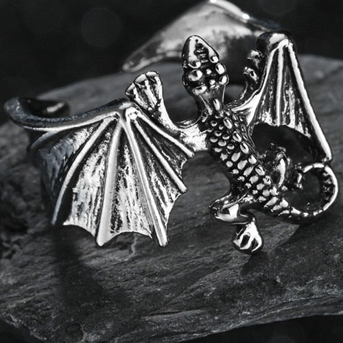 Double Head Snake Adjustable Rings