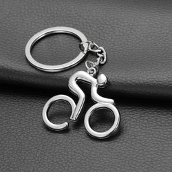 Bicycle Figure Keychain Keyring