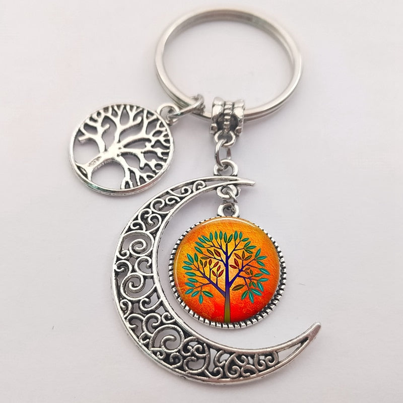 Tree of life statement keychain