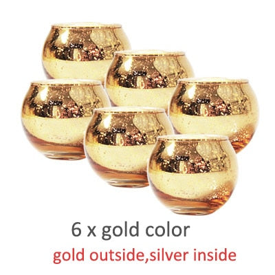 Mercury Glass Candle Holders Votive Tealight Candlestick