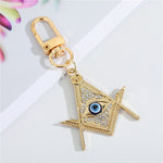 1Pcs Evil Eye Hamsa Hand  Key Ring