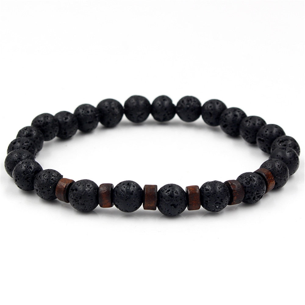 Natural Moonstone Bead Tibetan Buddha Bracelet