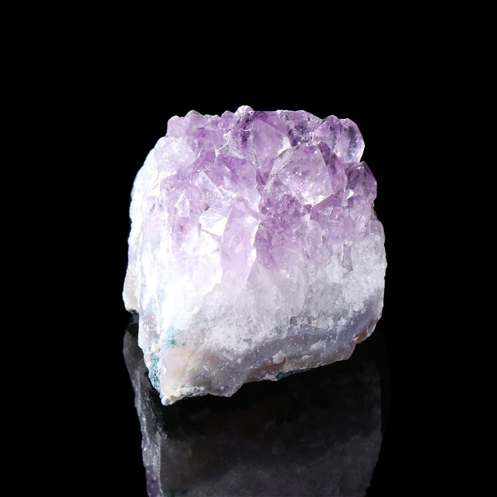 Natural Amethyst Cluster Quartz Crystal Mineral Specimen Healing Stone